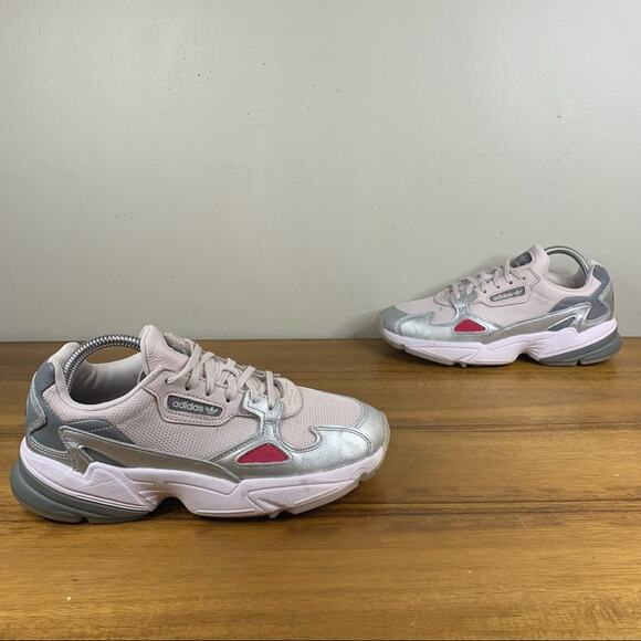 Adidas Falcon Blush Pink Womens Sneaker Size 7 - Picture 1 of 9